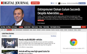 my article on Osman Gulum headlining at DigitalJournal.com