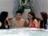 Adel in the hottub with his English teachers.